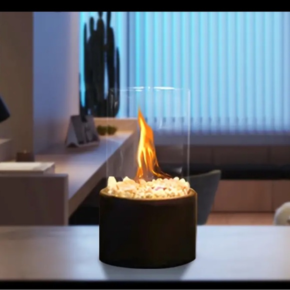 Tabletop Fireplace - Portable Alcohol Heating Stove for Indoor & Outdoor Decor - Picture 5 of 7